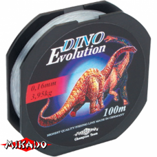 Леска "Mikado" DINO EVOLUTION 0,14 (100м) - 3,30 кг (ZAD 014)