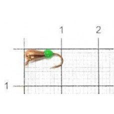 Мормышка Капля с наплывом с ушком d2.5 264-019 медь, зеленый наплыв Nautilus