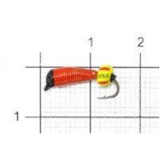 Мормышка Ручейник №7 d2.5 бисер арбуз, красный Санхар