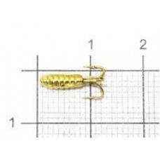 Мормышка Чертик ребристый d2.9 002 золото Nautilus