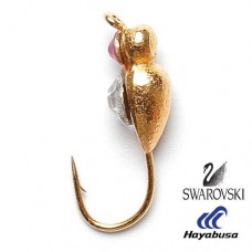 Мормышка вольфрамовая Salmo ЖУК с петел. и Swarovski 040/12