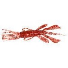Приманка Pine Shrimp 3.5" salt clear red flake Jackall