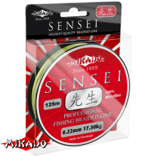 Плетеный шнур " Mikado " SENSEI GREEN 0,38 (125м) - 33,80кг (Z12G-038)