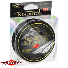 Плетеный шнур " Mikado " NIHONTO OCTA BRAID BLACK 0,18 (150м) - 16,40кг (Z24B-018)