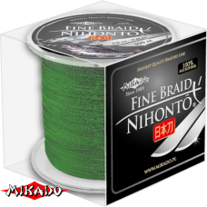 Плетеный шнур " Mikado " NIHONTO FINE BRAID GREEN 0,35 ( 300м ) - 33,40кг (Z20G-035)