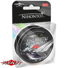 Плетеный шнур " Mikado " NIHONTO FINE BRAID BLACK 0,14 ( 15м ) - 9,70кг (Z21B-014)