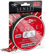 Плетеный шнур " Mikado " SENSEI BLACK 0,10 (125м) - 7,30кг (Z12B-010)