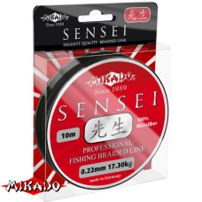 Плетеный шнур " Mikado " SENSEI BLACK 0,16 (10м) - 12,30кг (Z11B-016)