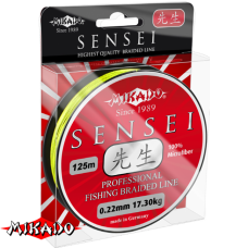 Плетеный шнур " Mikado " SENSEI FLUO 0,10 (125м) - 7,30кг (Z12F-010)