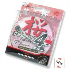 Шнур Sakura 4X SENSIBRAID YELLOW # 0,18