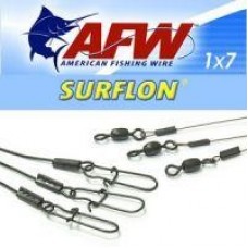 Поводок оснащенный AFW Surflon 1*7 9кг-15см