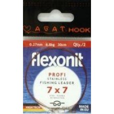 Поводок Flexonit 7х7 6,8кг 20см Agat