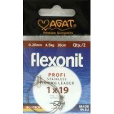 Поводок Flexonit 1х19 4,5кг 20см Agat