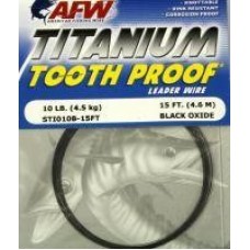 Поводковый материал AFW Titanium Tooth Proof 18кг, 4.6м