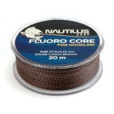 Поводковый материал Fluoro Core 20м 20lb camou brown Nautilus