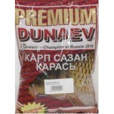 Прикормка Dunaev Premium 1кг Карп-Сазан-Красный