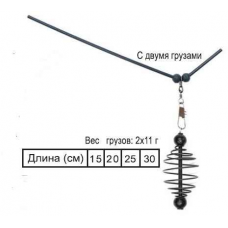 Кормушка Витая с антизакруч. загиб. дл.25см., 2х11гр. (Пирс) (10шт.)