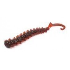 Приманка Ribbed Worm 3" 001 Dark Blood fish smell Aiko