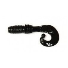 Приманка Rocky Fry Curly Tail 1.5" solid black Megabass