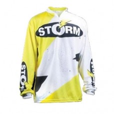 Турнирная джерси Storm, цвет белый, чёрный, желтый, размер 2XL