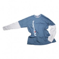 Футболка с длинным рукавом голубая с серым DAIWA TD Long Sleeve T Shirt Blue / Grey размер - XL / TDTBG-XL