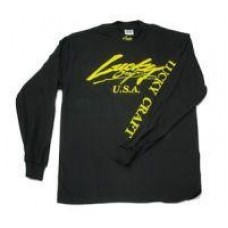 Футболка Lucky Craft Classic Turtle Neck Shirt Black Yellow-XL