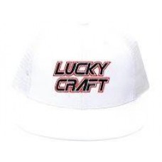 Кепка Lucky Craft Flat Visor Cap white&red