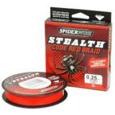 Шнур Stealth 110м 0,30мм Red Spiderwire