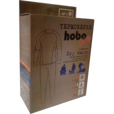 Термобелье HoboPro DRY WARM (стрейчфлис) (черный) р.56