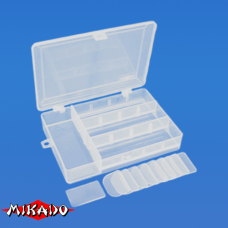 Арт.UABM-022 Коробка рыболова "Mikado" ( 18,9 х 13,4 х 3,7 см ) (ABM-022)