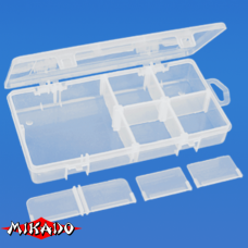 Арт.UABM-038 Коробка рыболова "Mikado" ( 20,8 х 10,8 х 3,3 см ) (ABM-038)